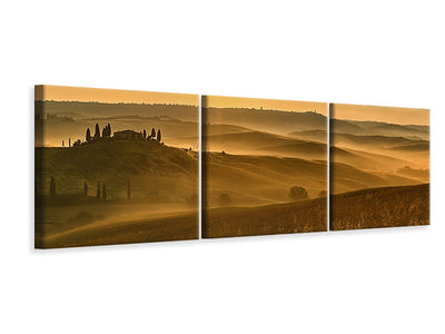panoramic-3-piece-canvas-print-sunset-in-the-rocks