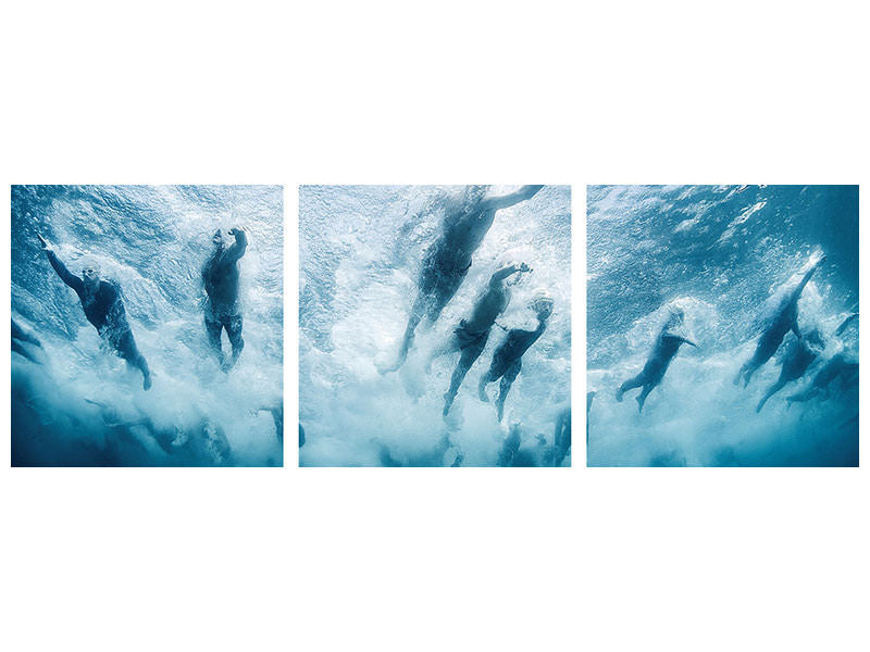 panoramic-3-piece-canvas-print-swim