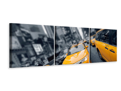 panoramic-3-piece-canvas-print-taxi-in-nyc