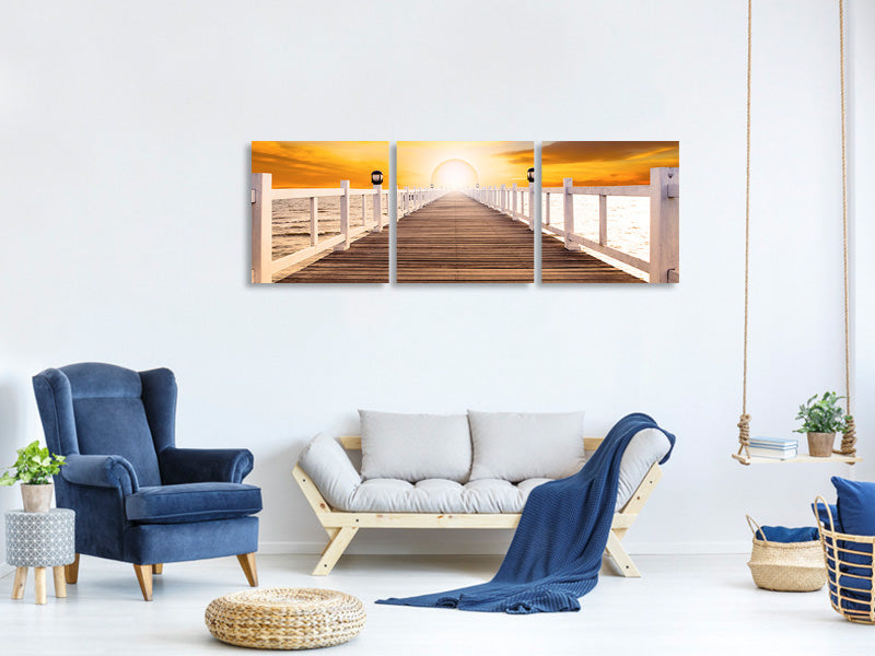 panoramic-3-piece-canvas-print-the-bridge-on-happiness