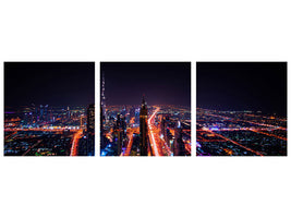 panoramic-3-piece-canvas-print-the-colorful-lights-of-dubai