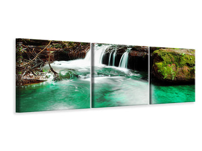panoramic-3-piece-canvas-print-the-river-at-waterfall