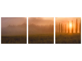 panoramic-3-piece-canvas-print-tuscany-sunrising