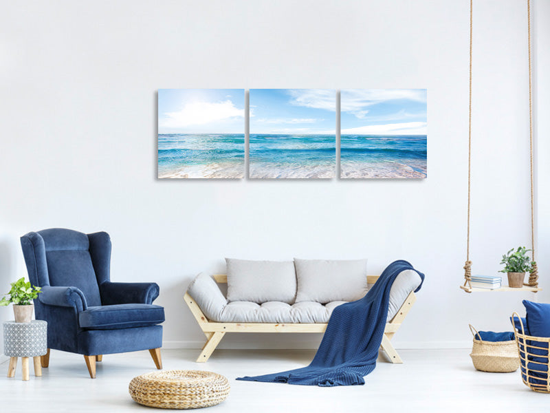 panoramic-3-piece-canvas-print-waves-in-the-sand