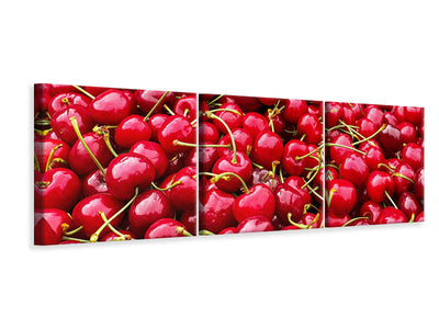 panoramic-3-piece-canvas-print-xl-cherries