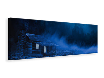 panoramic-canvas-print-at-night-in-the-woods