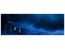 panoramic-canvas-print-at-night-in-the-woods