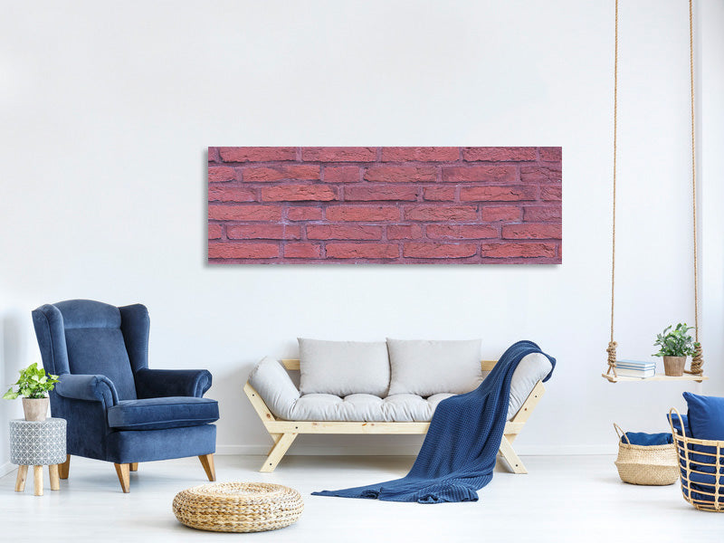 panoramic-canvas-print-lacquered-clinker-bricks