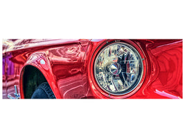 panoramic-canvas-print-red-vintage-car