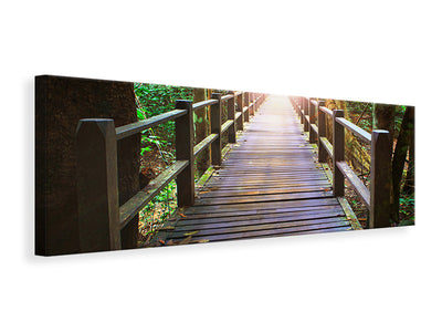 panoramic-canvas-print-the-bridge-in-the-forest