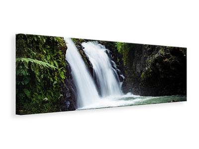 panoramic-canvas-print-waterfall-in-the-evening-light
